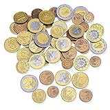 Learning Resources Spielgeldset Euro-Münzen (Set mit 100 Stück), Kinder Euro spielgeld münzen, kaufladen Kasse, Spielgeld für Kinder kaufmannsladen einkaufsladen