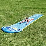 JOYIN 585cm x 90 cm Slip and Slide Wasserrutsche mit 1 Bodyboard, Kinder Wasserrutsche, Sommerspielzeug mit eingebautem Sprinkler für Garten und Outdoor