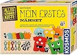 KOSMOS 604394 AllesKönnerKiste Mein erstes Nähset Nähen Lernen für Kinder, Bastel-Set, Bastelset für Kinder ab 6 Jahren, Kindergeburtstag, Nähset Kinder, Nähen Kinder