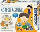 KOSMOS 602307 Mein erster Experimentierkasten – Körper & Sinne, Spielerische Experimente für alle Sinne, Fördert Sinneserfahrung & Experimentierdrang, Experimentierkasten für Kinder ab 5-8 Jahren