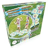 Shopping Hero Wasserspielmatte Wasserspielzeug Hüpfspiel , Himmel & Hölle Spiel für den Garten 178x59cm
