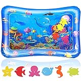Wassermatte Baby - Vaktop Aufblasbare Wassermatte Wasserspielmatte Sensorisches Spielzeug - für Baby Sensorisches Entwicklung Ausbildung, Baby Spielzeug ab 3 Monate (65 x 50 cm)