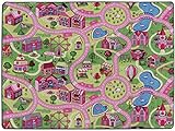 Primaflor Spieleteppich - Robuster Kinderteppich - Hochwertiger Teppich für das Kinderzimmer - Spielmatte Jungen/Mädchen - Sweet City - 140x200 cm