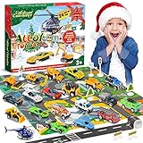Diyfrety Spielzeug ab 2 3 4 5 6 7 Jahre, Adventskalender 2024 Kinder Auto Spielzeug Kleine Geschenk für Kinder Spielzeug Jungen Autos Spiele ab 2-7 Geschenk Mädchen 2-7 Jahre weihnachtskalender kinder