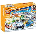 PLAYMOBIL Adventskalender 70901 Duck ON Call - Adventskalender für Kinder, Inkl. Spielzeug-Lok mit Waggons, Spielzeug für Kinder ab 3 Jahren