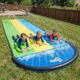 Wham-O Slip N Slide Triple Waver Rider mit Boogie 548.64cm für Kinder 5-12 Jahre Hinterhof Wasser Spaß