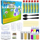 Desire Deluxe Schleim Set (30 teilig) zum selber machen, ideales Slime Spielzeug für Kinder ab 3 4 5 6 7 8 9 10 Jahren, Wissenschaft Lernspiel, Geschenk für Jungen und Mädchen