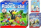 Der Kleine Rabe Socke - Spielepaket mit Das große Rennen, Suche nach dem verlorenen Schatz und Mau Mau