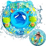 Baby Schwimmring Kinder Schwimmsitz mit Cartoon-Print Schwimmreifen für Kinder von 6 Monaten bis 3 Jahren Baby Floating Ring Schwimmhilfe für Jungen und Mädchen