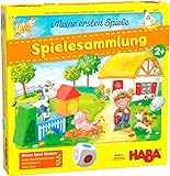 HABA 304223 - Meine ersten Spiele – Spielesammlung, 10 erste Spiele auf dem Bauernhof für 1-3 Kinder ab 2 Jahren