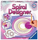 Ravensburger Spiral-Designer Girls 29027, Zeichnen lernen für Kinder ab 6 Jahren, Zeichen-Set mit Schablonen für farbenfrohe Spiralbilder und Mandalas, White