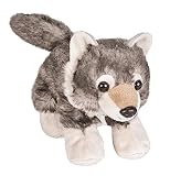 Wild Republic 14911 Republic Hug'ems Plüschtier, Kuscheltier, Wolf 18cm