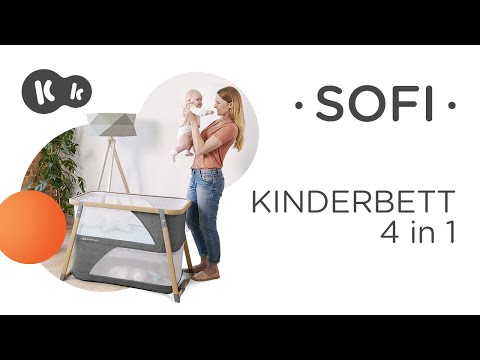 Reisebett Kinderkraft SOFI 4in1. Kinderbett | Reisebett | Laufgitter | Wiege
