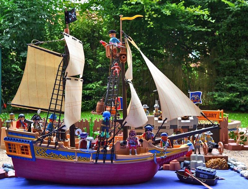 Playmobil Pirates 70411 Piratenschiff Piraten Boot Schiff Totenkopf-Kampfschiff