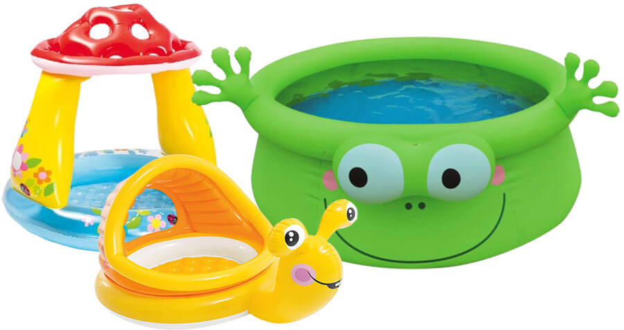 LelePhant Baby Pool Mit Sonnenschutz Splash Lenbest Aufblasbares Planschbecken 